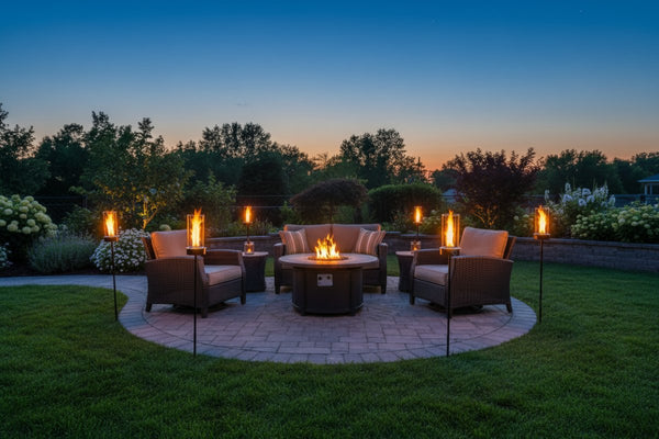 Focal points for backyard design, from fire features to seating
