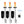 BIG Revo - 5 Hour Tiki Torch Burner Bundle (on ground stakes)