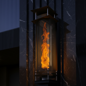 Torrent Wall Mount Torch - Architectural Vortex Fire Luminary