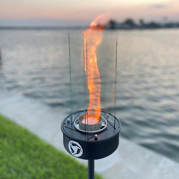 BIG Revo - 5 Hour Tiki Torch Burner Bundle (on stands)