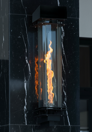 Torrent™ Wall Mount Torch - Architectural Vortex Fire Luminary