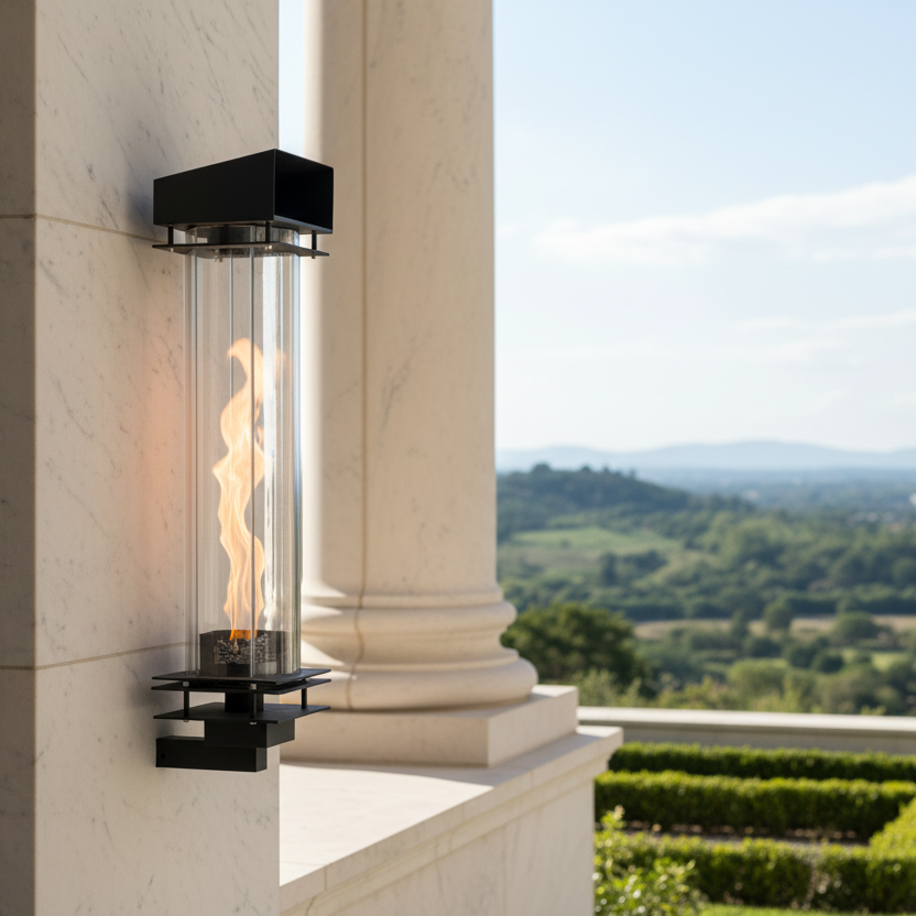 Torrent™ Wall Mount Torch - Architectural Vortex Fire Luminary