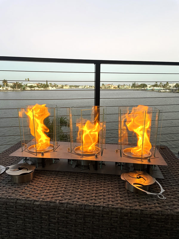 Triton - Smokeless Triple Tornado Fireplace - Runs on NO SMOKE (LIMITED STOCK)