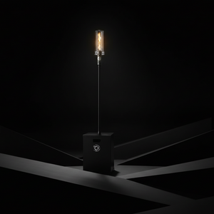 Street light on a black background