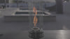 High-definition video of a vortex flame fire feature producing a powerful spiraling flame effect, showcasing modern industrial design, dynamic fire motion, and premium craftsmanship for outdoor ambiance and luxury environments.