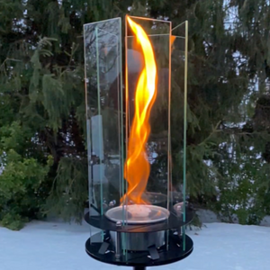 5 HOUR Tabletop Firepit Bundle - Big Revo - ClearFire™ Smoke-Free Fuel