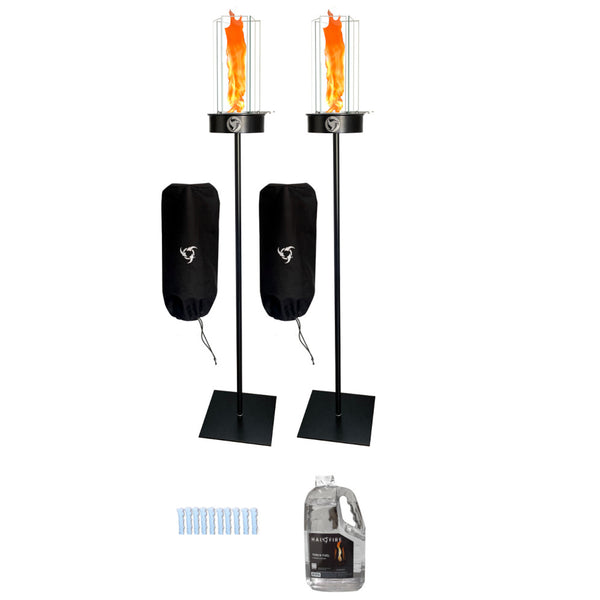 BIG Revo - 5 Hour Tiki Torch Burner Bundle (on stands)