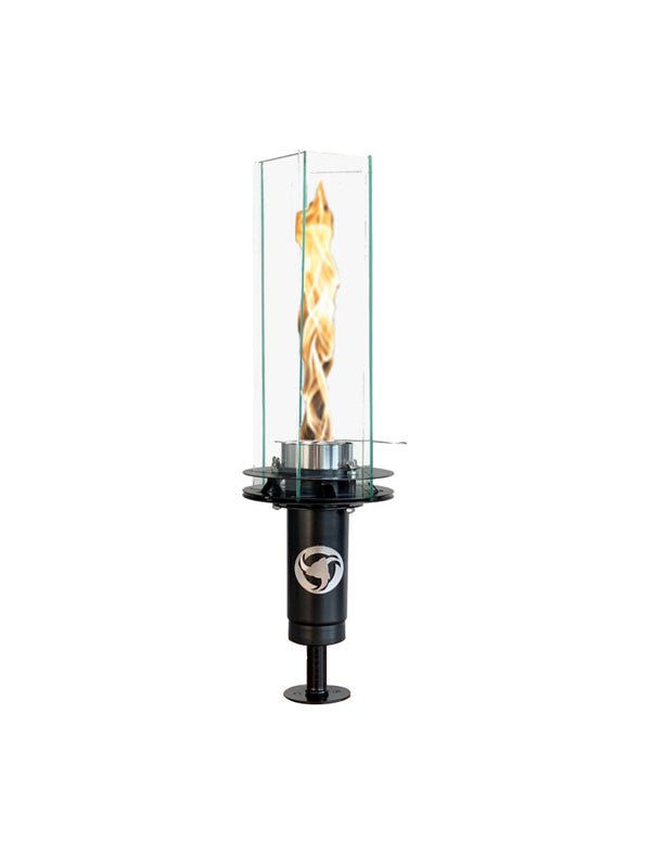 Vortek_Post_Mounted_Fire_Torch_Black