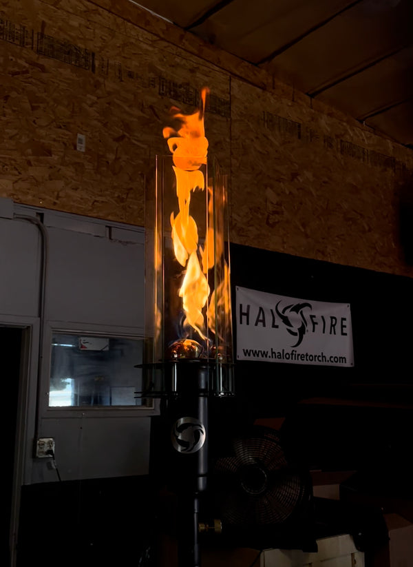 Vortek - Natural Gas/Propane Vortex Tiki Torch (Permanent Install)