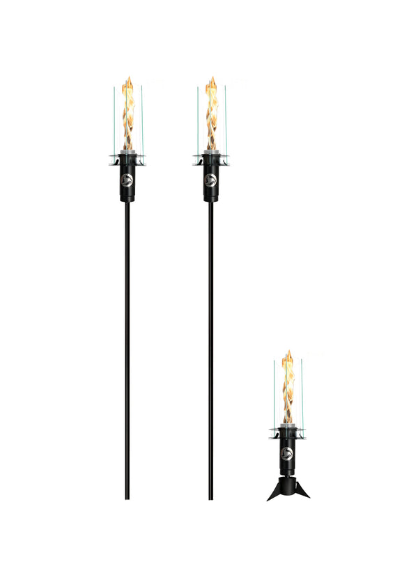 Vortek - TRIO COMBO - 2 Vortex Tiki Torches and 1 Table Torch 15% OFF SPECIAL